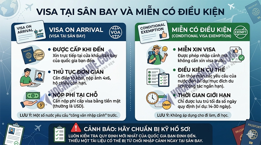 danh sách các nước miến visa và miễn có điều kiện
