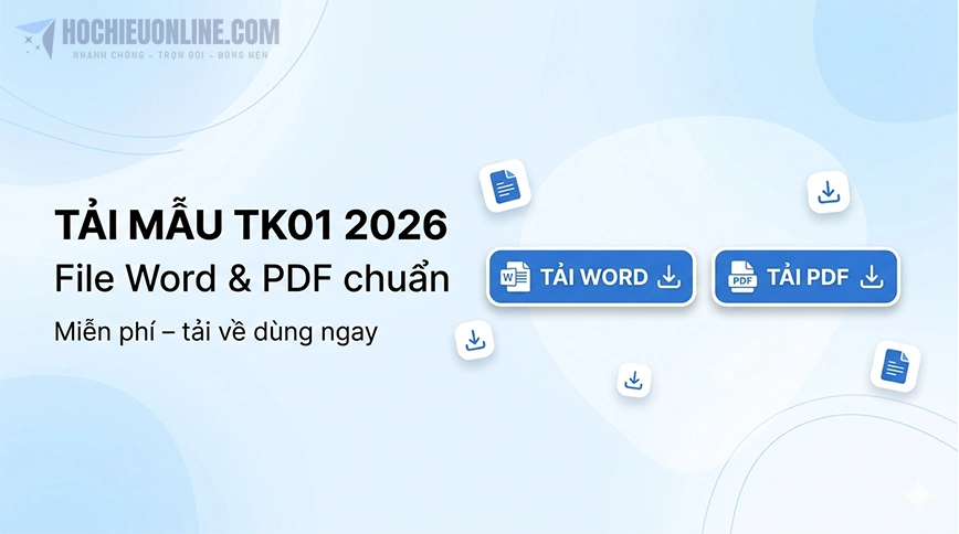 tải mẫu tờ khai xin cấp hộ chiếu