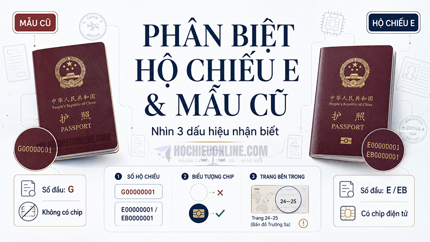 cách phân biệt hộ chiếu e