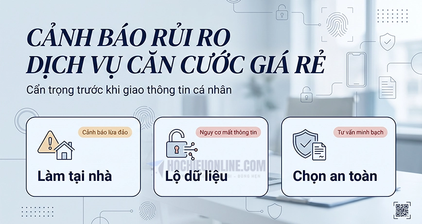 cảnh báo rủi ro làm căn cước giá rẻ