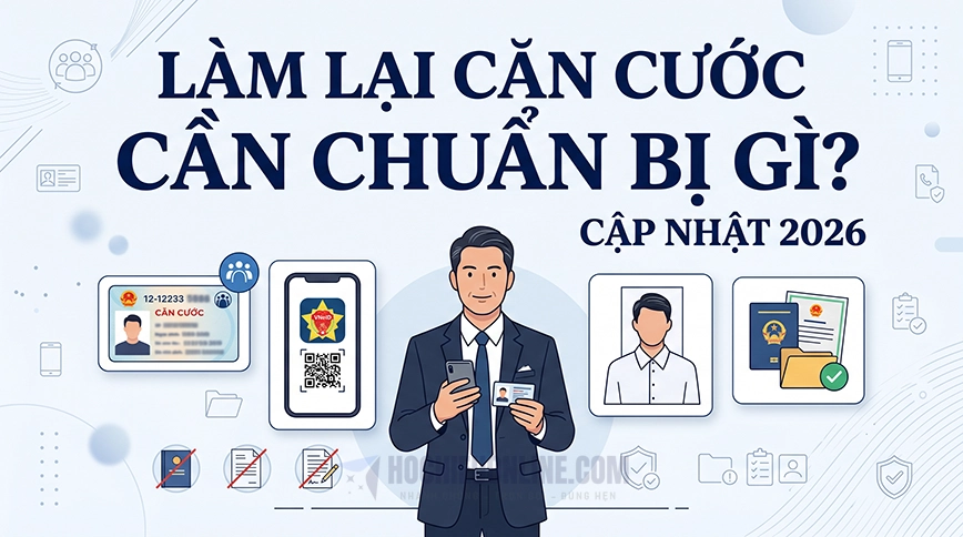 giấy tờ cần chuẩn bị khi làm lại thẻ căn cước