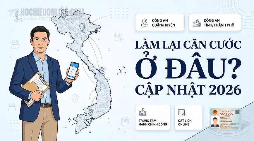 địa chỉ làm lại thẻ căn cước