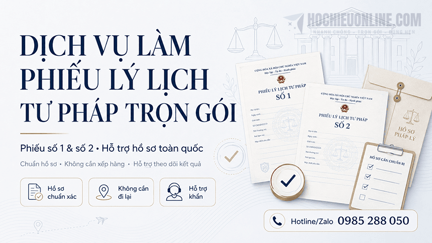 dịch vụ làm phiếu lý lịch tư pháp trọn gói