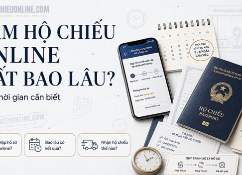 làm hộ chiếu online mất bao lâu
