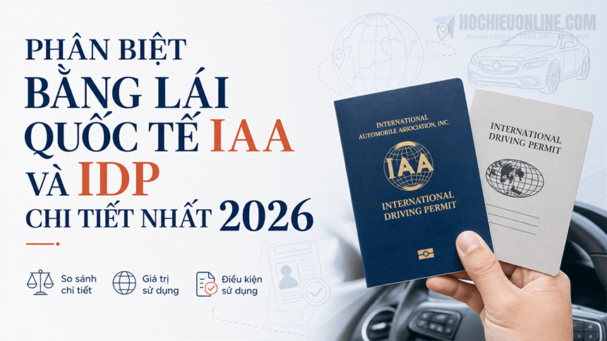 phân biệt bằng lái xe quốc tế iaa và idp