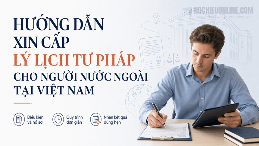 xin cấp phiếu lý lịch tư pháp cho người nước ngoài tại Việt Nam