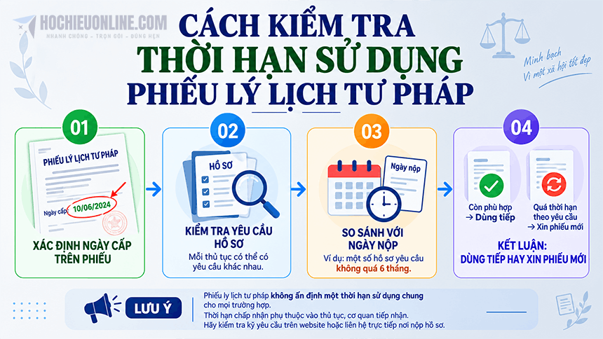 cách kiểm tra thời hạn phiếu sử dụng phiếu lý lịch tư pháp