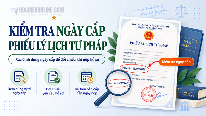 kiểm tra ngày cấp phiếu lý lịch tư pháp