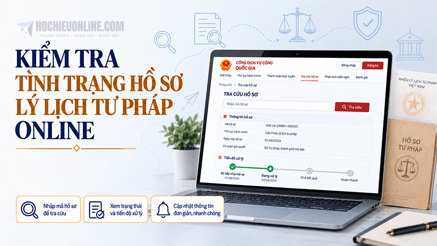 kiểm tra tình trạng hồ sơ lúy lịch tư pháp online