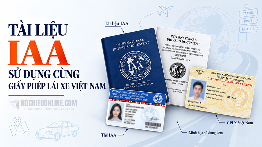 tài liệu IAA sử dụng cùng GPLX Việt Nam