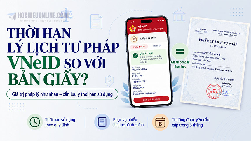 thời hạn lý lịch tư pháp so với bản giấy