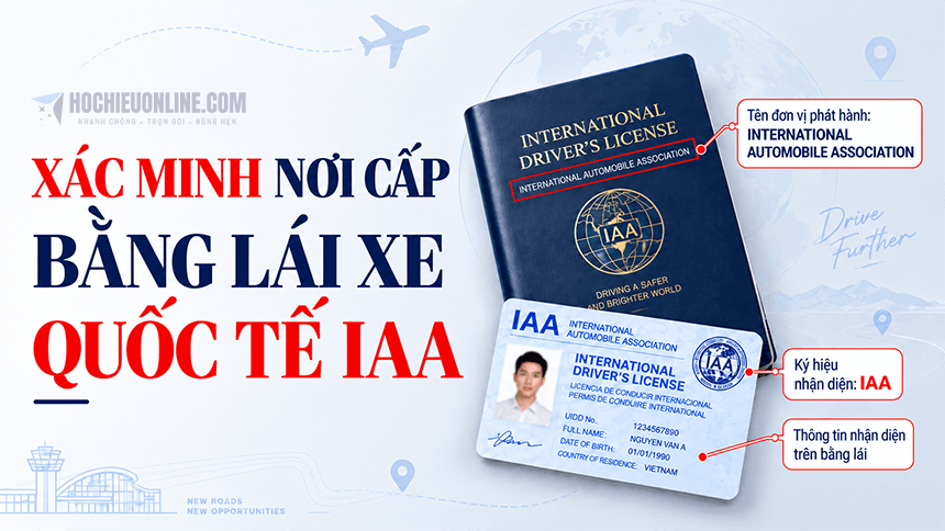 xác minh nơi cấp bằng lái xe quốc tế iaa